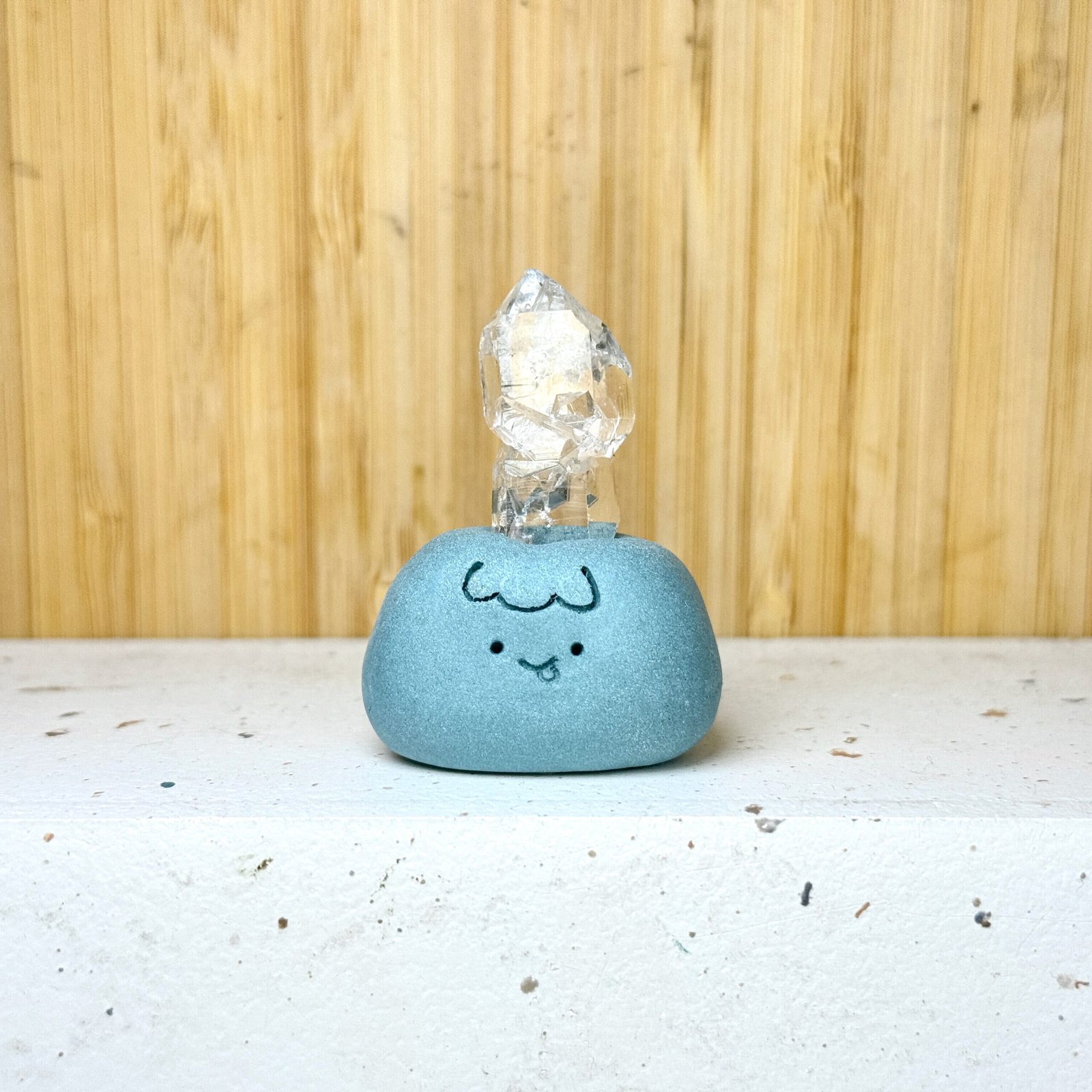 Z266閃靈鑽小豆丁Herkimer quartz bean