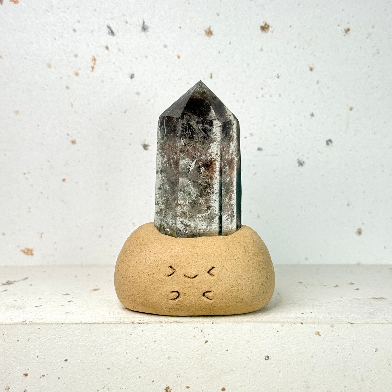 L234幽靈水晶小豆丁Phantom quartz bean