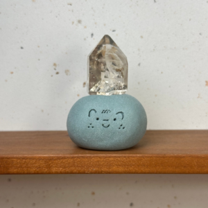 Z325閃靈鑽小豆丁Herkimer quartz bean