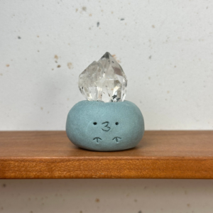 Z382閃靈鑽小豆丁Herkimer quartz bean